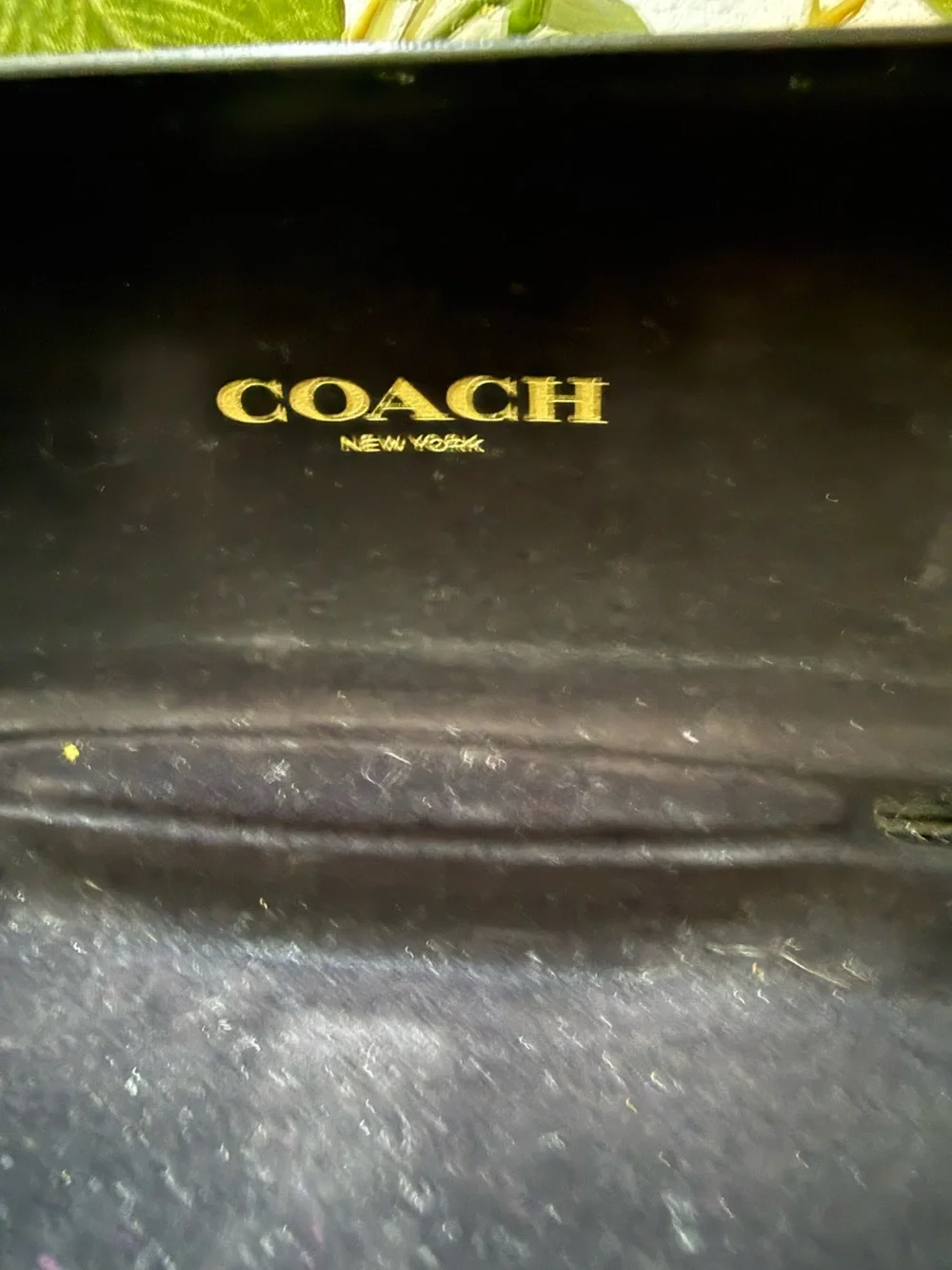 Coach Black Hard Shell Eyeglass Case